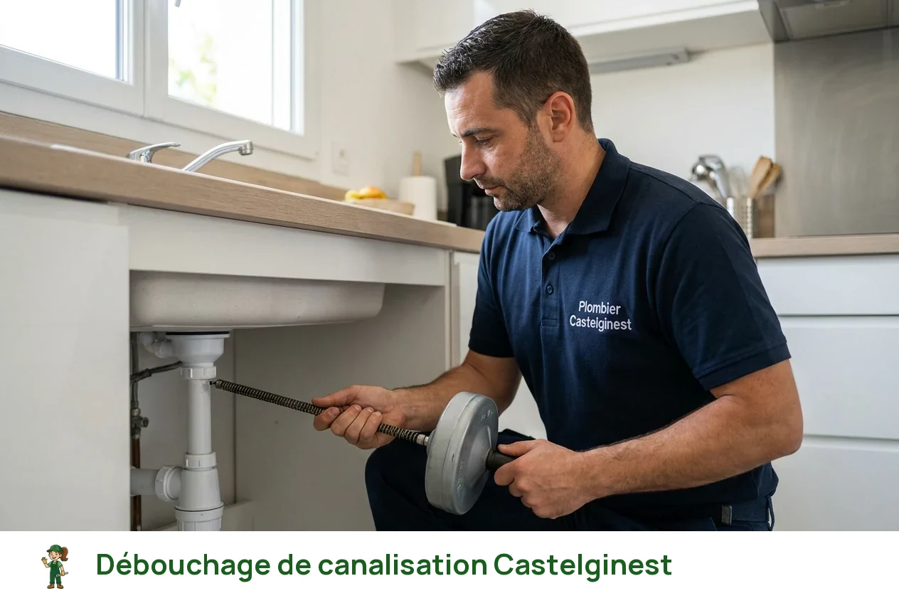 Débouchage de canalisation à Castelginest