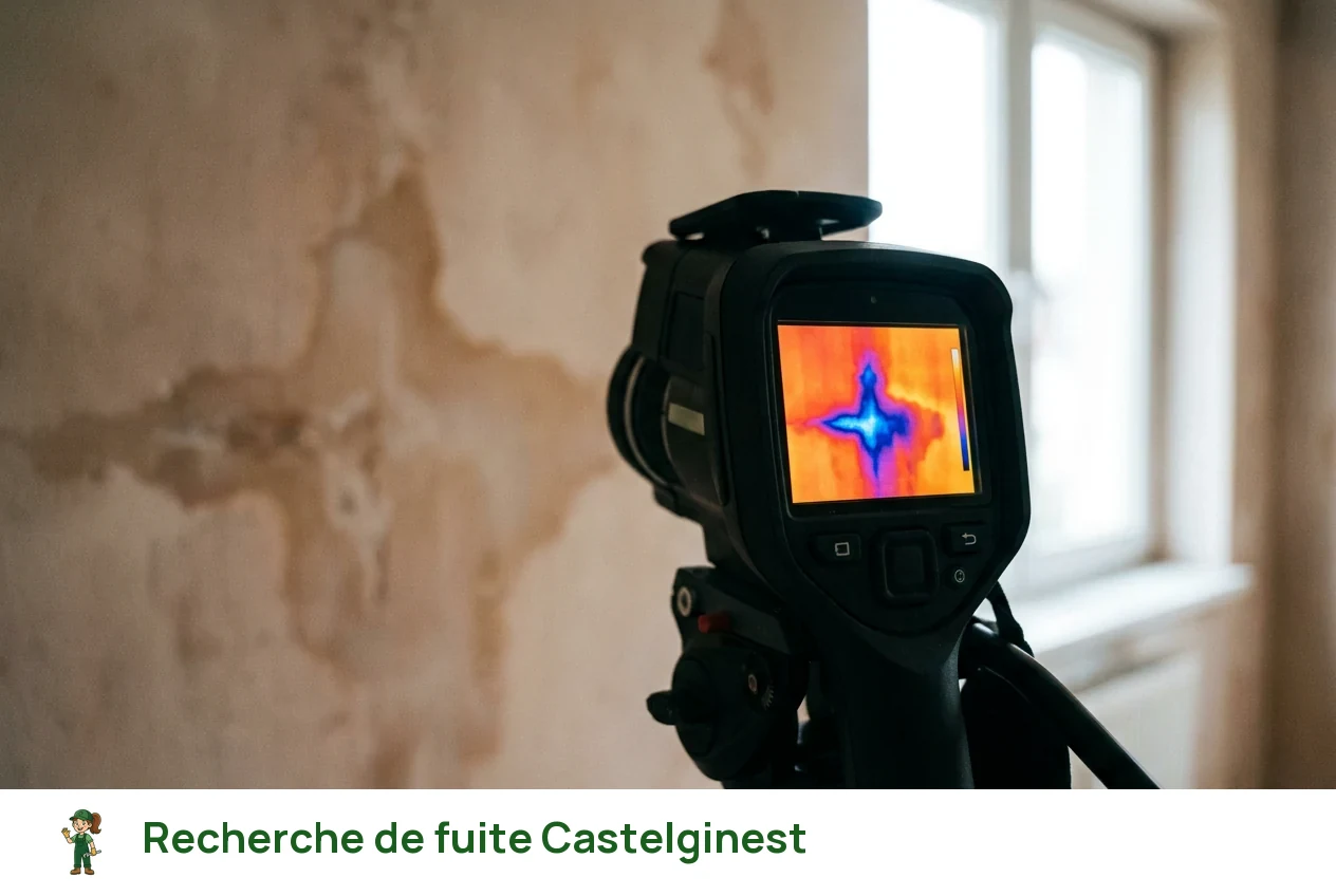 Recherche de fuite à Castelginest