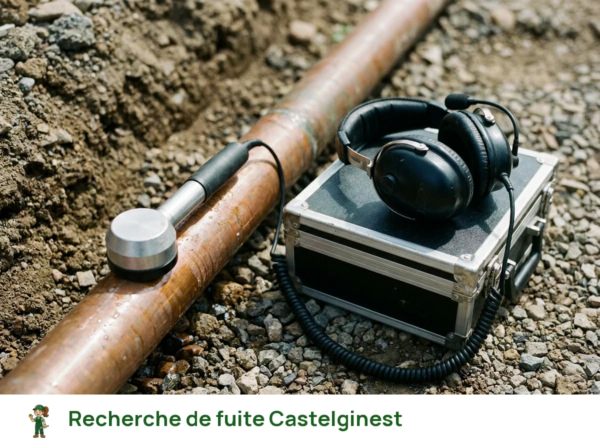 Recherche de fuite à Castelginest