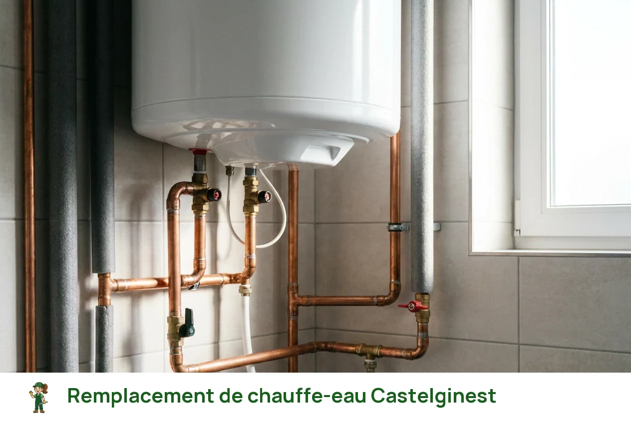 Remplacement de chauffe-eau à Castelginest