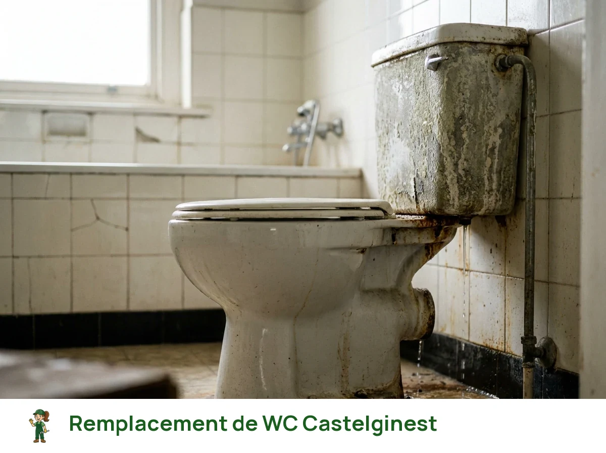 Remplacement de WC à Castelginest