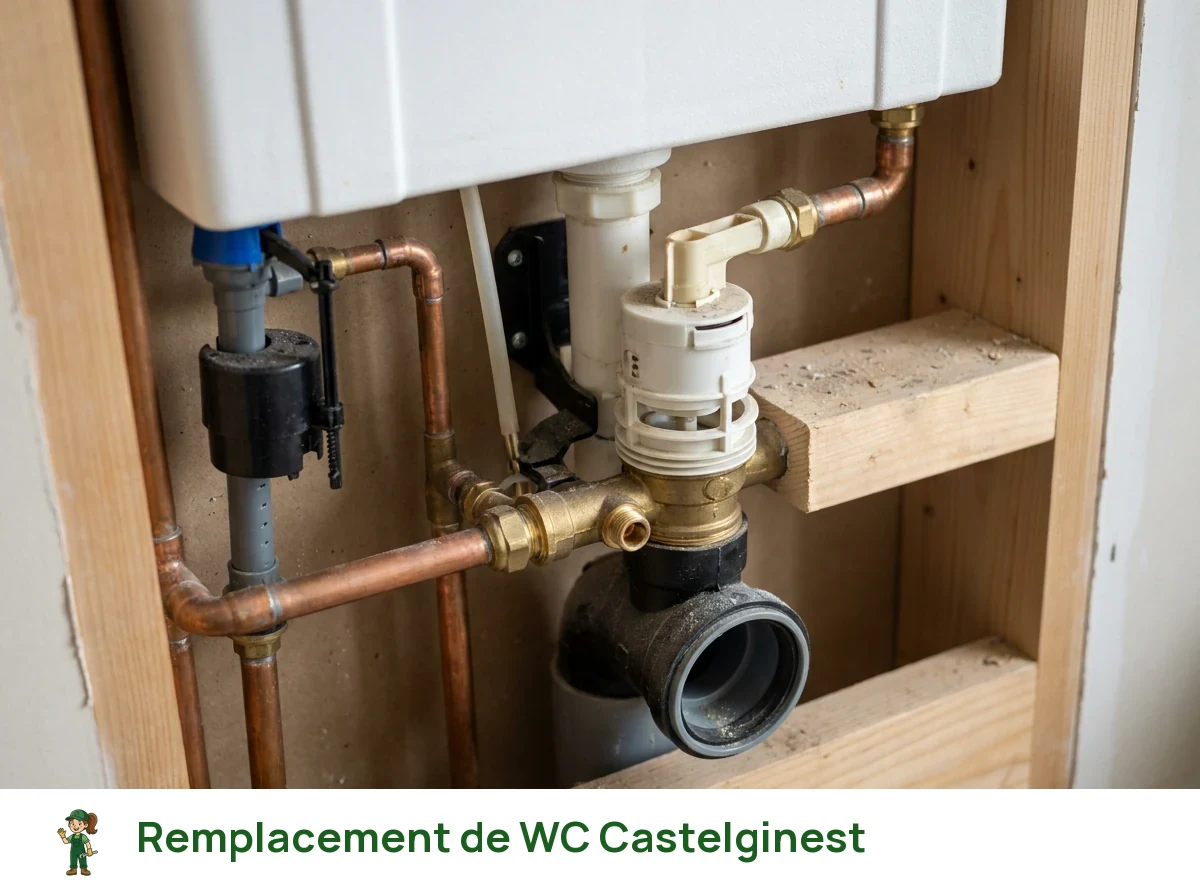 Remplacement de WC à Castelginest